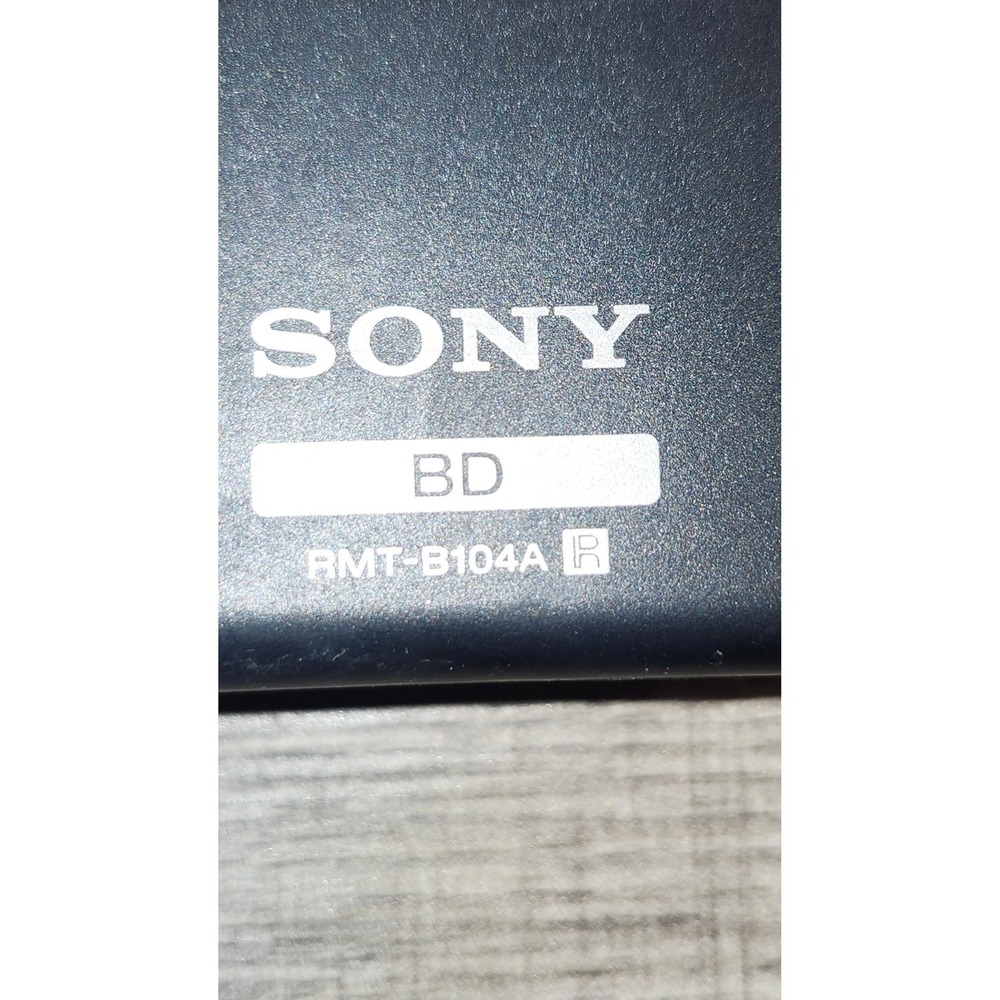 Sony Blu-Ray Disc Remote‎ Control RMT-B104A DVD Player Genuine Tested - Picture 4 of 4